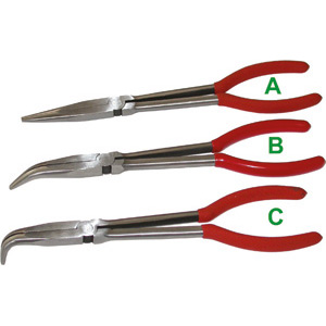 260GC - EXTRA-LONG PLIERS WITH CHAIN NOSE FOR ASSEMBLY - Prod. SCU